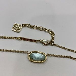 Kendra Scott Elisa Pendant Necklace In Light Blue Illusion (15-17”)